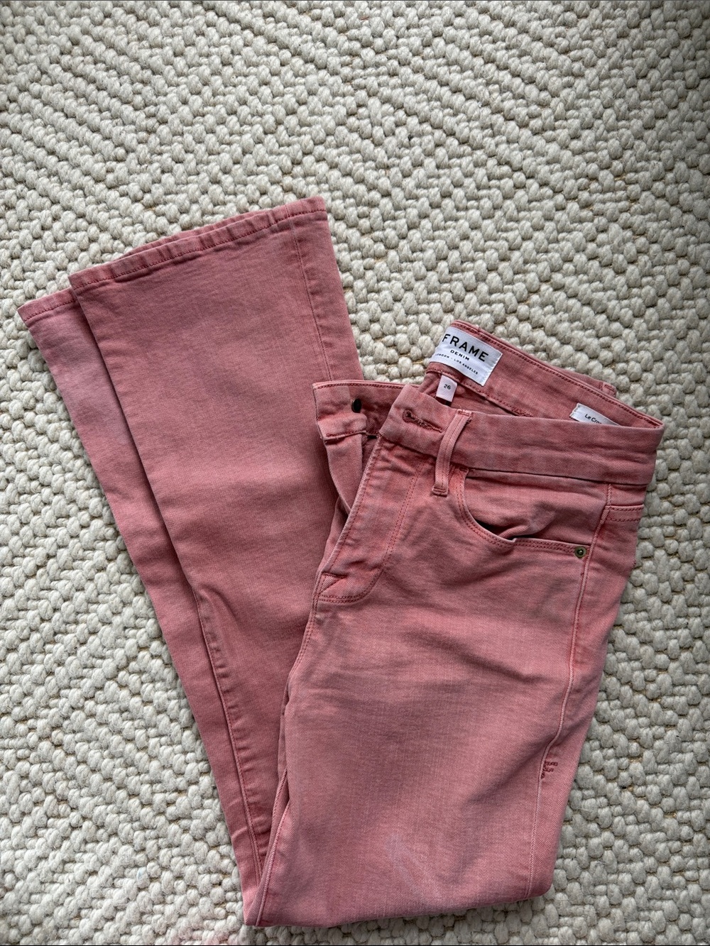 Frame Denim Dusty Rose le crop mini boot Jeans